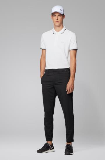 Koszulki Polo BOSS Regular Fit Białe Męskie (Pl22252)